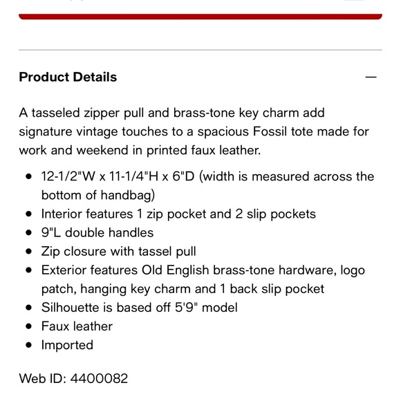 Fossil Emma Bag - Picture 12 of 12